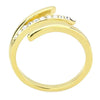 WildKlass Stainless Steel Ring IP Gold Women Top Grade Crystal Clear-WildKlass Jewelry