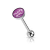 Good and Bad Words Barbell 316L Surgical Steel WildKlass Tongue Rings-WildKlass Jewelry
