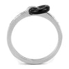 WildKlass Stainless Steel Ring High Polished Women Top Grade Crystal Clear-WildKlass Jewelry