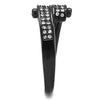 WildKlass Stainless Steel Ring IP Women Top Grade Crystal Clear-WildKlass Jewelry