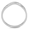 WildKlass Stainless Steel Ring High Polished (no Plating) Women AAA Grade Simple CZ Clear-WildKlass Jewelry