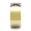 WildKlass Stainless Steel Ring Two-Tone IP Gold Women-WildKlass Jewelry