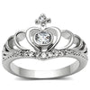 3W229 Rhodium Brass Ring with AAA Grade CZ in Clear-WildKlass Jewelry