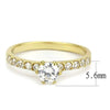 WildKlass Stainless Steel Ring IP Gold Women AAA Grade CZ Clear-WildKlass Jewelry