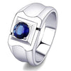 WildKlass Stainless Steel Ring High Polished Men Synthetic Montana-WildKlass Jewelry
