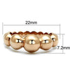 WildKlass Stainless Steel Ring IP Rose Gold Women-WildKlass Jewelry