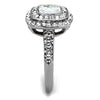 WildKlass Stainless Steel Ring High Polished (no Plating) Women AAA Grade CZ Clear-WildKlass Jewelry