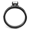 WildKlass Stainless Steel Ring IP Women AAA Grade CZ Clear-WildKlass Jewelry