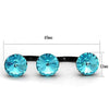 WildKlass Stainless Steel Ring IP Black Women Top Grade Crystal Sea Blue-WildKlass Jewelry