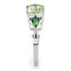 WildKlass Stainless Steel Ring No Plating Women Synthetic Peridot-WildKlass Jewelry