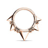 WildKlass Triangles and Beads Bendable Nose Septum and Ear Cartilage Hoops-WildKlass Jewelry