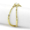 WildKlass Stainless Steel Ring IP Gold Women AAA Grade CZ Clear-WildKlass Jewelry
