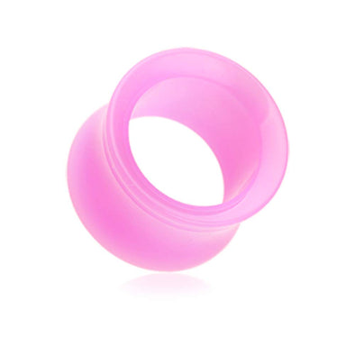 Neon Colored UV Acrylic Double Flared Ear Gauge Tunnel WildKlass Plug-WildKlass Jewelry