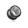 Spring Coil No Flare Ear Gauge Tunnel WildKlass Plug-WildKlass Jewelry