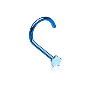 Colorline Flower WildKlass Nose Screw Ring-WildKlass Jewelry