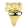 WildKlass Stainless Steel Ring IP Gold Women-WildKlass Jewelry