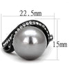 WildKlass Stainless Steel Ring IP Women Synthetic Gray-WildKlass Jewelry