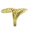WildKlass Stainless Steel Ring IP Gold Women Top Grade Crystal Multi Color-WildKlass Jewelry