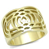 WildKlass Stainless Steel Ring IP Gold Women-WildKlass Jewelry