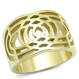 WildKlass Stainless Steel Ring IP Gold Women-WildKlass Jewelry