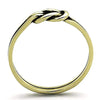 WildKlass Stainless Steel Promise Ring IP Gold Women-WildKlass Jewelry