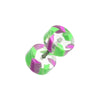 Two Tone Stripe UV Acrylic Fake WildKlass Plug-WildKlass Jewelry