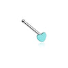 Vibrant Enamel Heart WildKlass Nose Stud Ring-WildKlass Jewelry