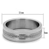 WildKlass Stainless Steel Ring High Polished (no Plating) Women-WildKlass Jewelry