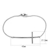 WildKlass Stainless Steel Cross Bracelet High Polished (no Plating) Women-WildKlass Jewelry