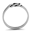 WildKlass Stainless Steel Promise Ring High Polished (no Plating) Women-WildKlass Jewelry