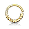 Half Circle Braided Bendable WildKlass Hoop Rings for Septum, Ear Cartilage, Daith and More-WildKlass Jewelry