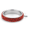 WildKlass Stainless Steel Ring High Polished Women Top Grade Crystal Siam-WildKlass Jewelry