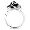 WildKlass Stainless Steel Ring No Plating Women Top Grade Crystal Clear-WildKlass Jewelry