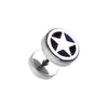 Star Marble Inlay Steel Fake WildKlass Plug-WildKlass Jewelry