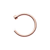 Rose Gold PVD Basic WildKlass Nose Hoop Ring-WildKlass Jewelry