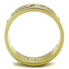 WildKlass Stainless Steel Ring IP Gold Men AAA Grade CZ Clear-WildKlass Jewelry
