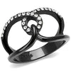 WildKlass Stainless Steel Ring IP Women Top Grade Crystal Clear-WildKlass Jewelry