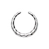 Faceted Textured WildKlass Septum Retainer Ring-WildKlass Jewelry