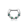 Classic Aurea Sparkle WildKlass Septum Clicker-WildKlass Jewelry