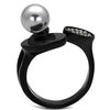 WildKlass Stainless Steel Ring IP Women Synthetic Gray-WildKlass Jewelry