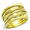 WildKlass Stainless Steel Stackable Ring IP Gold Women-WildKlass Jewelry