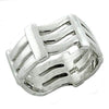 WildKlass 925 Sterling Silver Ring High-Polished Women-WildKlass Jewelry