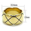 WildKlass Stainless Steel Ring IP Gold Women-WildKlass Jewelry