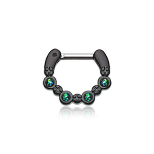 Colorline Aurea Sparkle WildKlass Septum Clicker-WildKlass Jewelry
