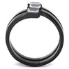 WildKlass Stainless Steel Ring IP Women AAA Grade CZ Clear-WildKlass Jewelry