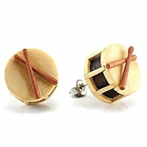 Drum Makerpin WildKlass Earring Studs-WildKlass Jewelry