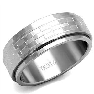 WildKlass Stainless Steel Ring High Polished Men-WildKlass Jewelry