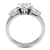 WildKlass Stainless Steel Ring High Polished Women AAA Grade CZ Clear-WildKlass Jewelry