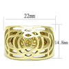 WildKlass Stainless Steel Ring IP Gold Women-WildKlass Jewelry