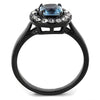 WildKlass Stainless Steel Ring IP Women Synthetic Sea Blue-WildKlass Jewelry